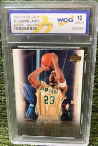 2003-04 Upper Deck - Box Set Lebron James #5 LeBron James (RC) WGC Graded 10