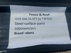 Roof Tin  ABOSS  2025  brand new  300FT
