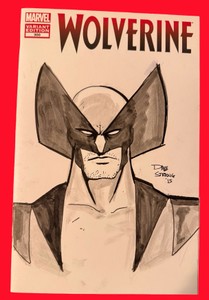 Wolverine #300 Variant Edition Hand Drawn Cover - Signed By Dave Strong