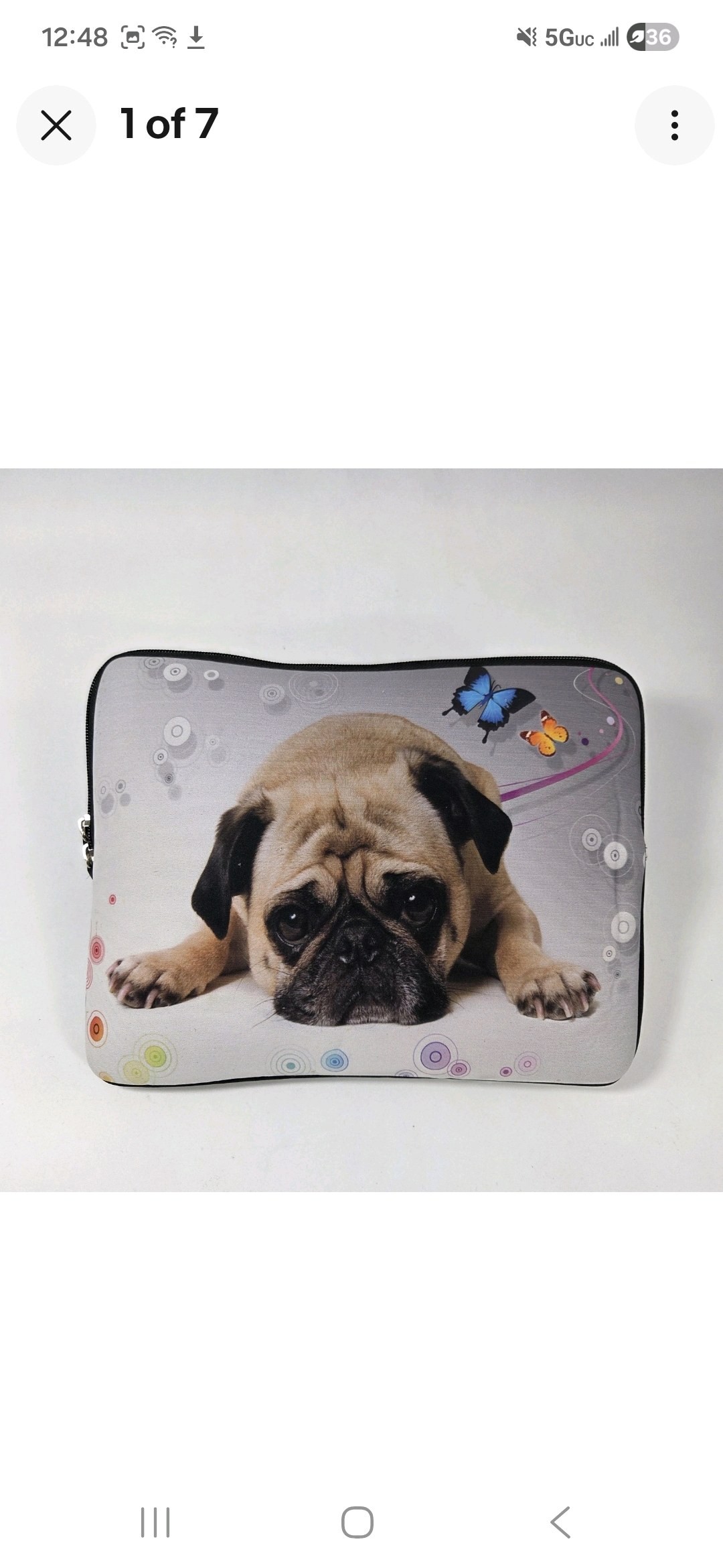 Amzer 10 Zip Tablet Sleeve Case Pouch Dog Print Design