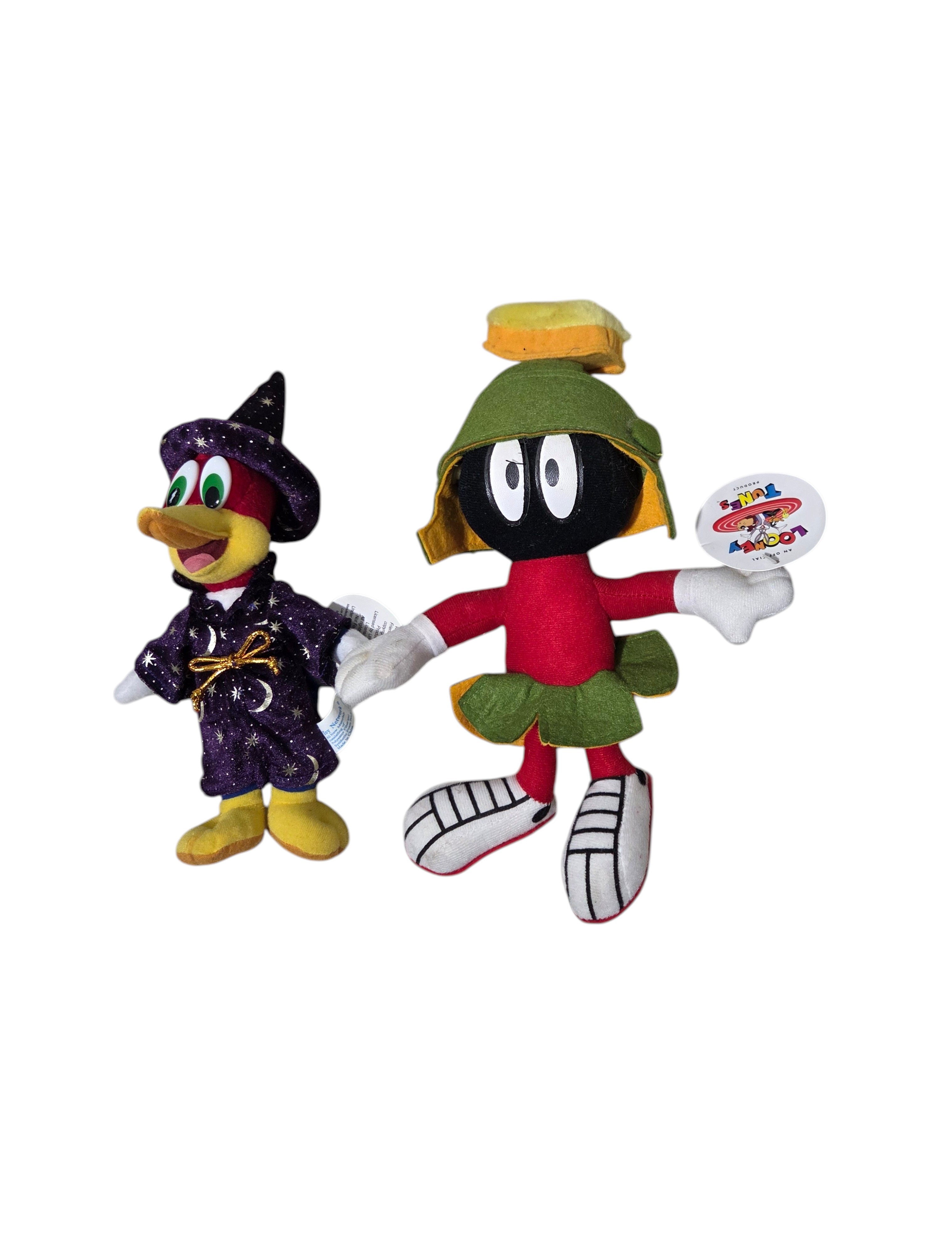Looney Tunes Marvin the Martian & Universal Woody Woodpecker Plush Lot