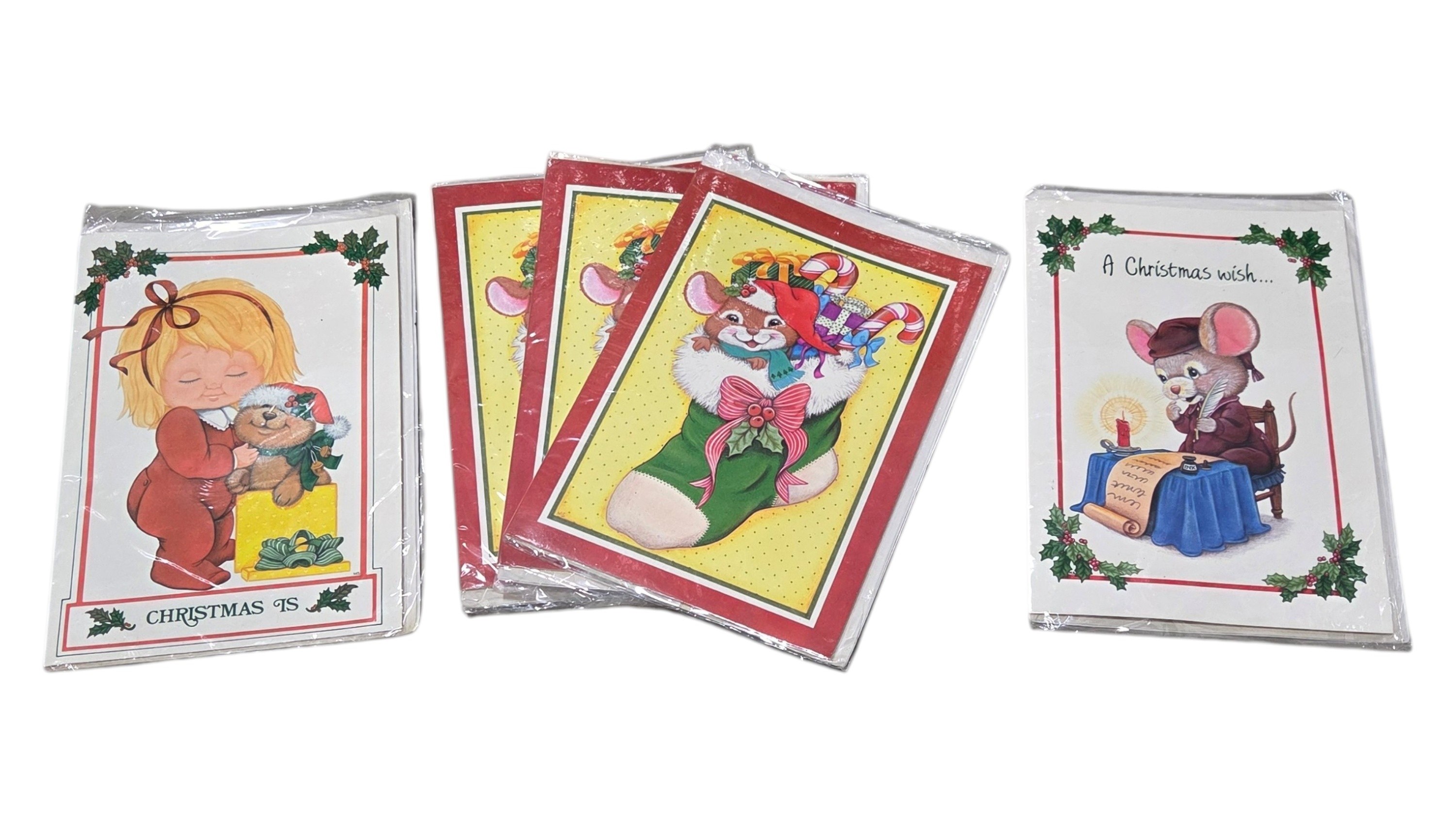 Assorted Vintage-Style Musical Christmas Greeting Cards Lot - Dead Batteries  Not Playing