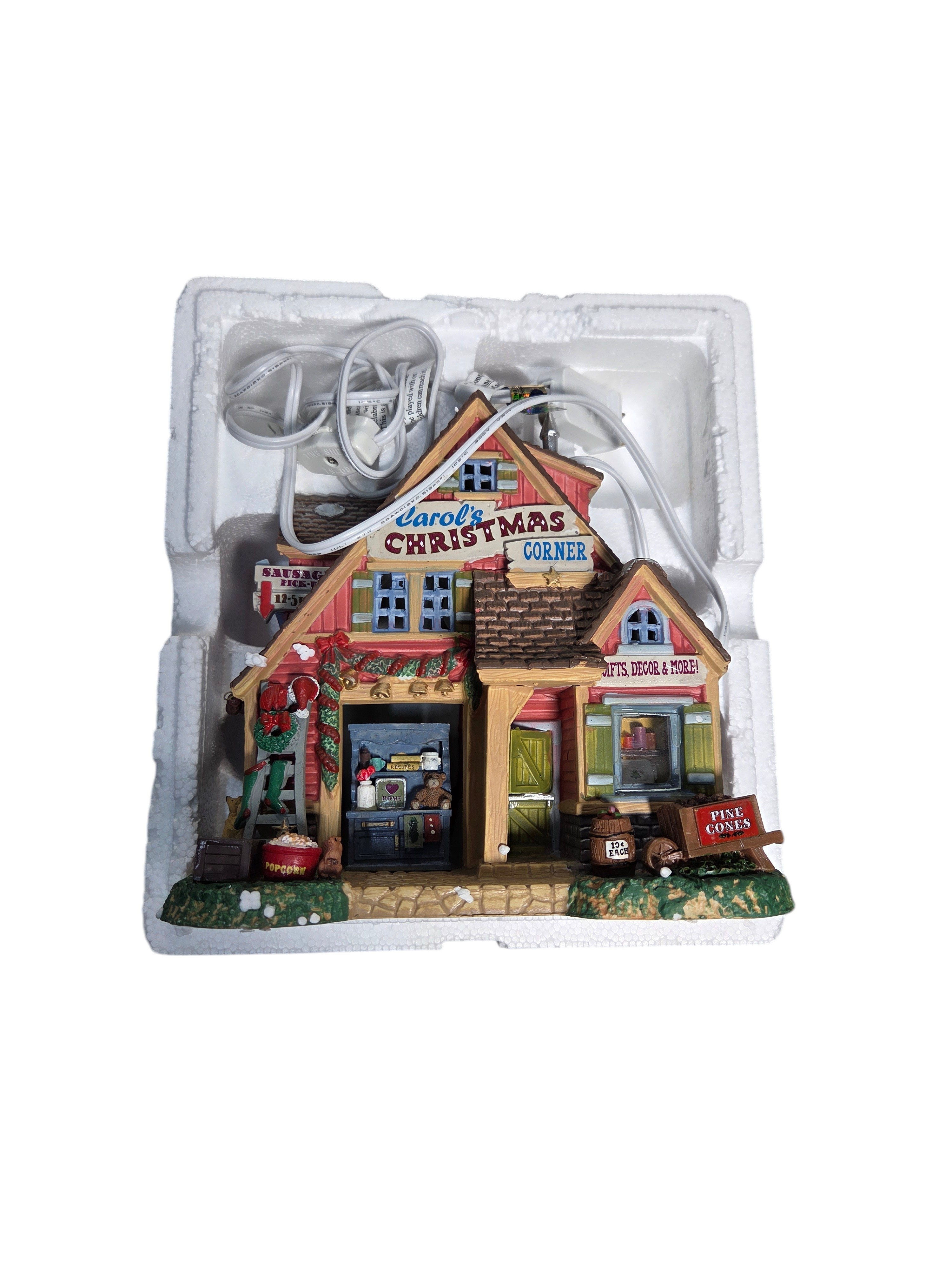 Lemax Carols Christmas Corner Porcelain Lighted Building w Box