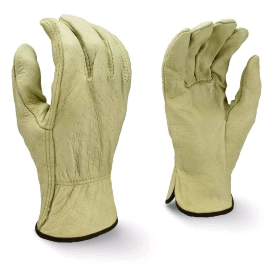 Radians RWG4810L Large Pigskin Leather Industrial Work Gloves - 12 Pairs