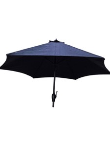 Large Navy Patio Umbrella with Pole & Carry Bag - No Base