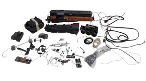 Lionel Train Parts Lot  Locomotives, Milwaukee Road Engine, Wiring, Lockon & Repair Parts