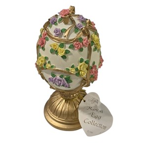 Lefton Royal Egg Collection Floral Musical Egg Hi-Lili Hi-Lo 1995 With Box