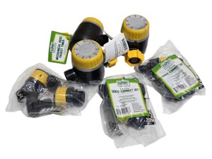 Expert Gardener Mechanical Hose Faucet Timers & 4-Piece Quick-Connect Sets Lot
