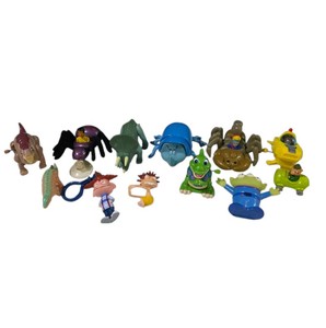 Mixed Character Toy Figure Lot Rugrats Disney Pixar Teletubbies & Fast Food Toys