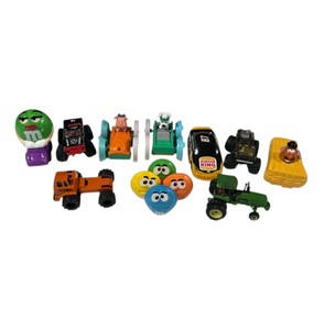 Mixed Fast Food Toy Vehicle Lot M&Ms Tonka John Deere Burger King & Mr. Potato Head