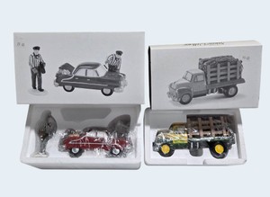 Dept. 56 Snow Village Firewood Delivery Truck & Service With a Smile Accessories