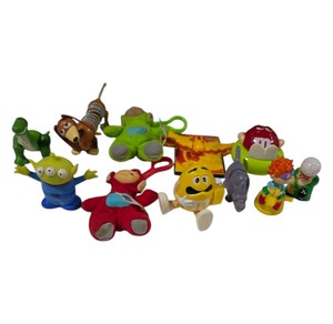 Mixed Character Toy Lot Teletubbies Toy Story Pokemon Moltres M&Ms & Fast Food Toys