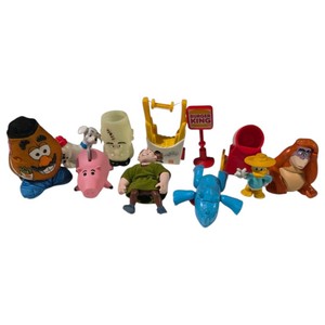 Mixed Character Toy Lot Burger King Disney Toy Story Piggy Bank Dalmatian & Fast Food Toys