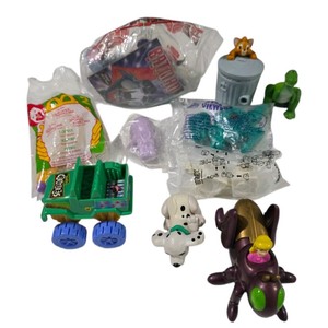 Mixed Fast Food Toy Lot Batman Hunchback of Notre Dame Dinosaur Viewers & Character Figures