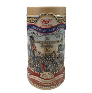 Miller High Life Great American Achievements 1st Transcontinental Railway Beer Stein Mug 1869