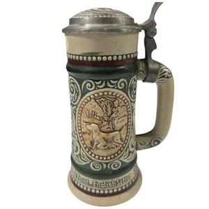 Avon 1978 Lidded Beer Stein Rainbow Trout Fishing Made in Brazil Ceramarte