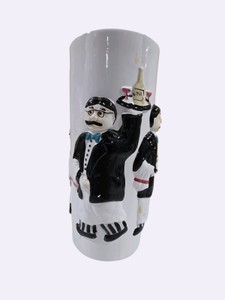 Houston Harvest Ceramic Waiter Wine Server Vase  Utensil Holder