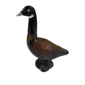Canada Goose Figural Decanter  Decorative Bird Bottle