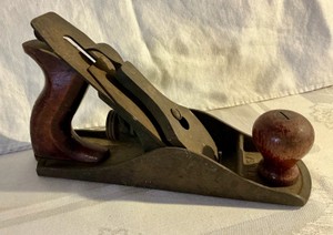 Vintage wood handled plane marked made in USA Tool