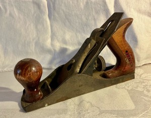 Vintage Fulton wood plane marked made in U.S.A primitive tool
