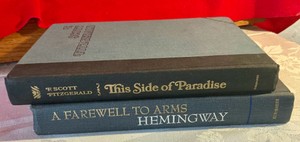 2 vintage books, F. Scott Fitzgerald & Hemingway