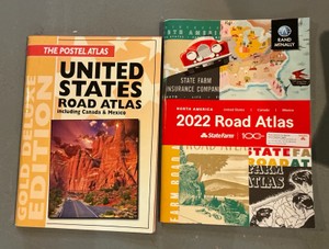 Road map books United states, Canada and Mexico