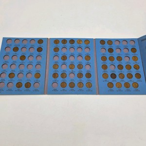 Unresearched Whitman Lincoln Head Cent Album 1909-1940  Partial Wheat Penny Collection  Early Date Slots  No Silver Content