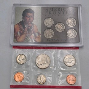 American Frontier Buffalo Nickel Set  1987 U.S. Mint Coin Set  Morgan Mint Display Lot  No Silver Content Verified