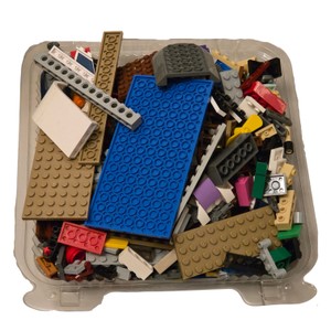 Assorted LEGO Building Bricks, Plates & Parts Lot  Approx. 1 lb 2.7 oz