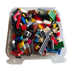 Assorted LEGO & Compatible Building Bricks, Plates, Technic Beams & Parts  Approx. 1 lb 1.6 oz