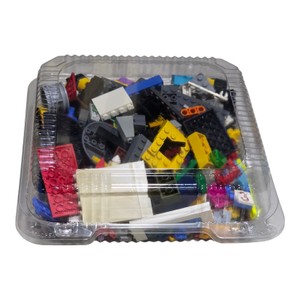 Assorted LEGO & Compatible Building Bricks, Plates, Wheels & Parts  Approx. 1 lb 2 oz