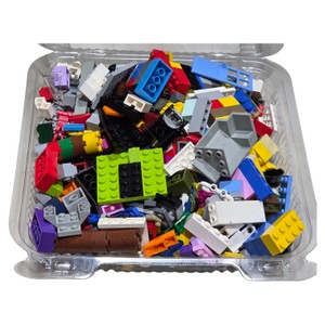 Assorted LEGO & Compatible Building Bricks, Plates, Windows & Parts  Approx. 1 lb 2 oz