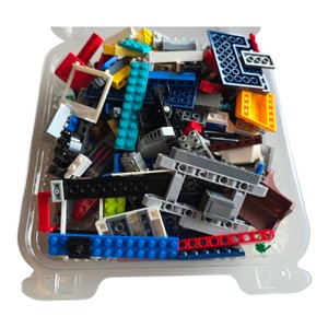 Assorted LEGO & Compatible Building Bricks, Technic Beams & Plates  Approx. 1 lb 1.8 oz