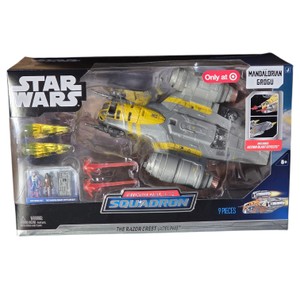 Star Wars Micro Galaxy Squadron Razor Crest Adelphi Target Exclusive 9-Piece Set