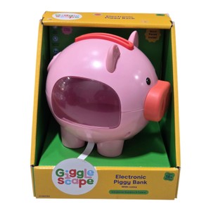 Giggle Scape Electronic Piggy Bank with 10 Coins  11 Pieces, Ages 18 Months