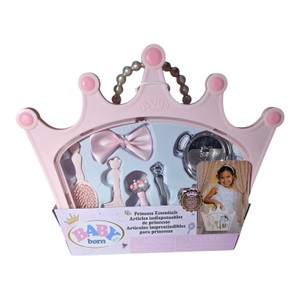BABY born Princess Essentials 7-Piece Doll Accessory Set with Crown Carrying Case