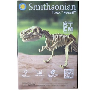 Smithsonian T. Rex Fossil STEM Skeleton Building Kit  Over 10 In  Ages 8