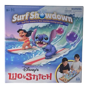 Disney Lilo & Stitch Surf Showdown Marble Racing Board Game  Spin Master