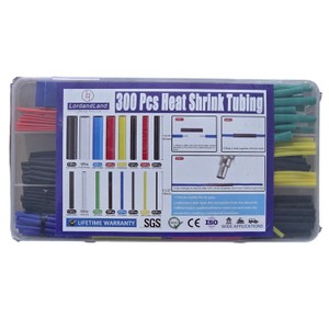 LordandLand 300-Piece Heat Shrink Tubing Kit 21 Ratio  11 Sizes, 6 Colors