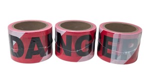Lot of 3 DANGER Premium Barricade Tape Rolls 3 x 300  900 Total