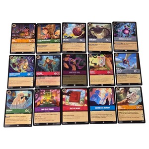 15 Disney Lorcana TCG Card Lot Set 7 & 13 Lilo Mickey Bolt Amethyst Coil