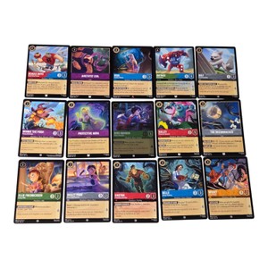 15 Disney Lorcana TCG Card Lot EN7 & EN13 Baymax Kida Hiro Sulley Bolt