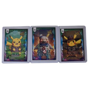 3 Pikachu Cosplay Specialty Cards Plants vs Zombies Ghostbusters Puppet Master