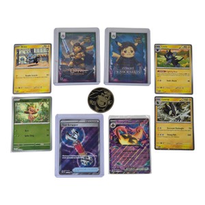 8-Card Pokmon & Pikachu Cosplay Lot Gourgeist ex Tool Scrapper  Coin