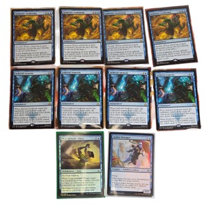 10 Magic The Gathering Blue Card Lot  Kumenas Awakening & Induced Amnesia