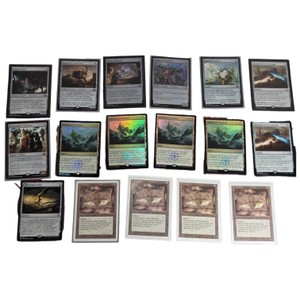 17 Magic The Gathering Artifact & Land Card Lot  Unclaimed Territory, Ornithopter