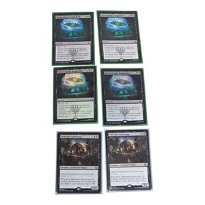 6 Magic The Gathering Black Rare Card Lot  Masterminds Acquisition & Midnight Entourage