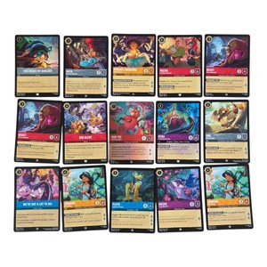 Disney Lorcana TCG 15-Card Lot  Mirabel Madrigal, Sun Yee, Beast, Jasmine & Hera