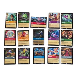 Disney Lorcana TCG 15-Card Lot  Beasts Castle, Hanas Inkcaster, Jasmine & More