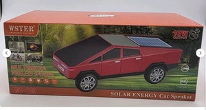 Solar Powered Car Shaped Wireless Speaker - BluetoothMP3TFFM Radio - BLACK